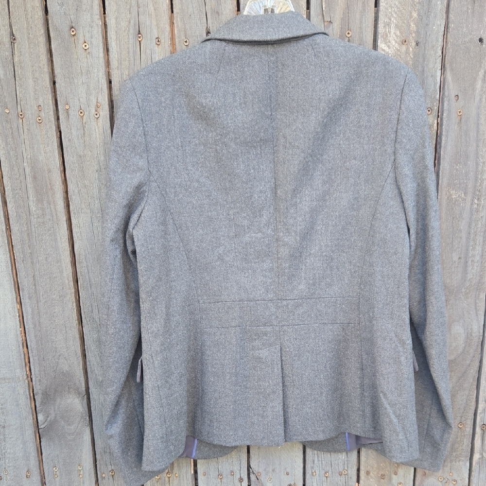 Talbots women  blend 2- piece suits Classic Gray skirt  A-line - Picture 8 of 14